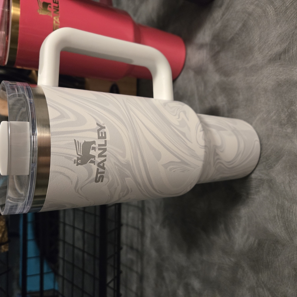 Stanley White Marble Tumbler